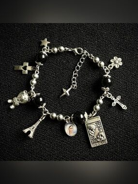 Romantic Goth Charms Bracelet